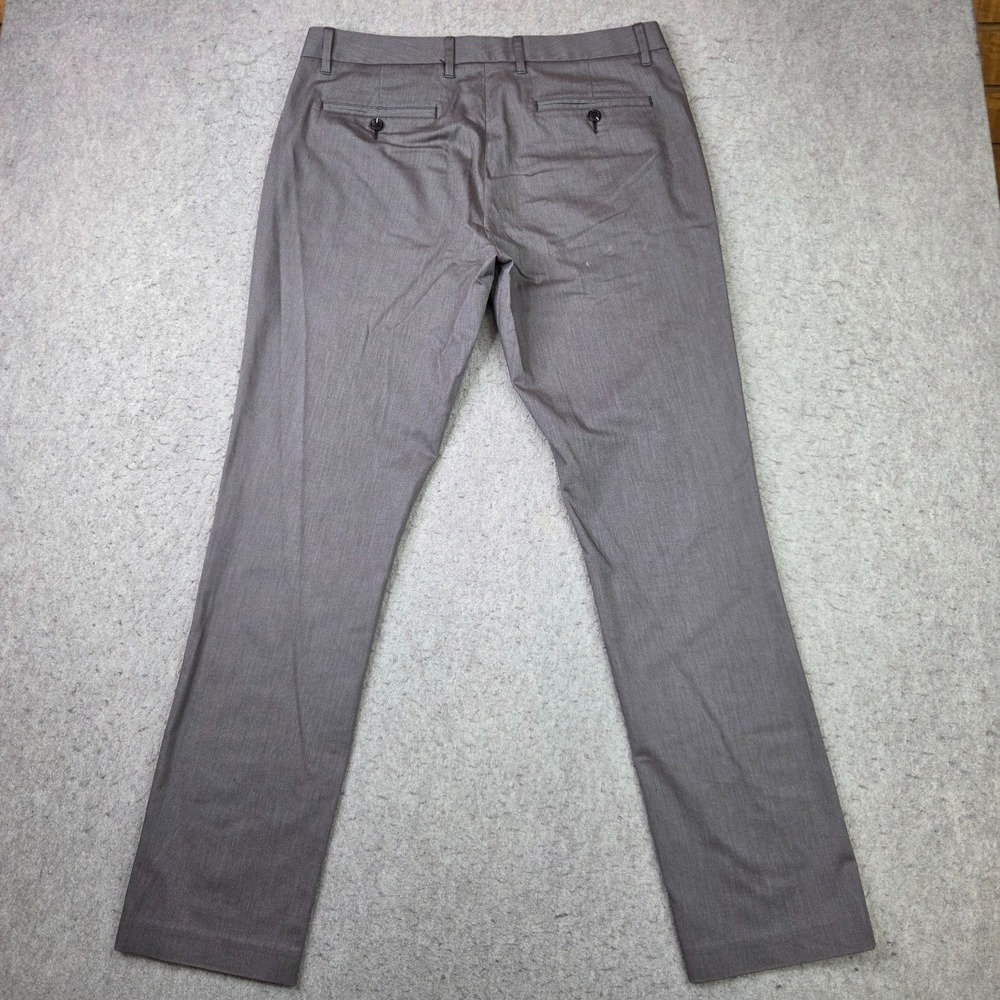 Bonobos Pants Mens 34x32 Gray Chino Thursday Flat Stretch Cotton Weekday Warrior - Picture 7 of 13